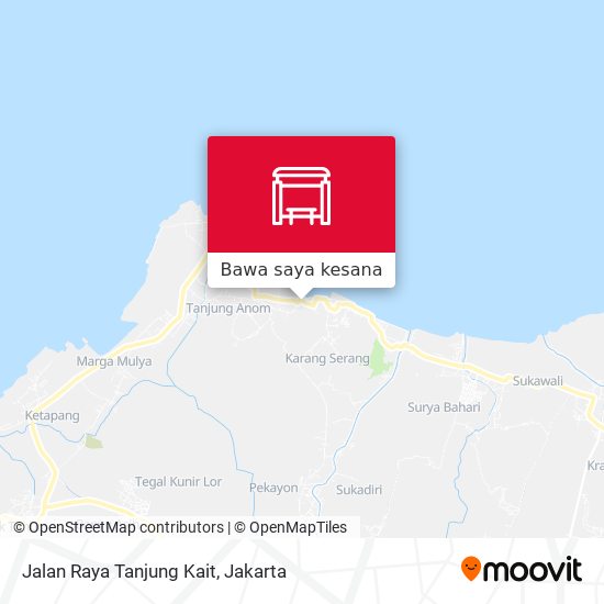 Peta Jalan Raya Tanjung Kait