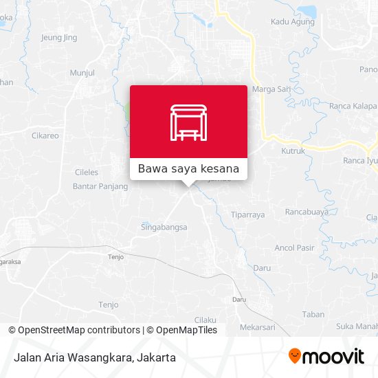 Peta Jalan Aria Wasangkara