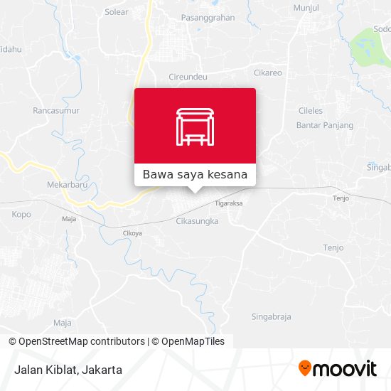 Peta Jalan Kiblat