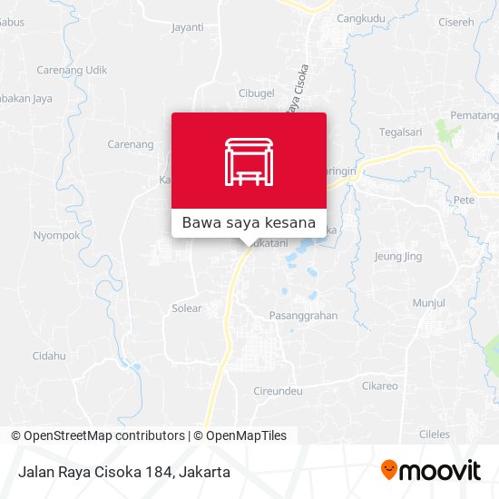 Peta Jalan Raya Cisoka 184
