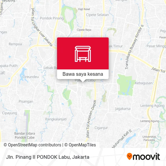 Peta Jln. Pinang II PONDOK Labu