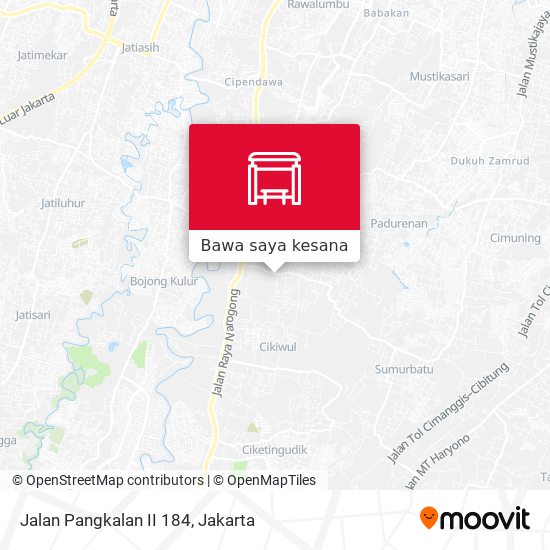Peta Jalan Pangkalan II 184