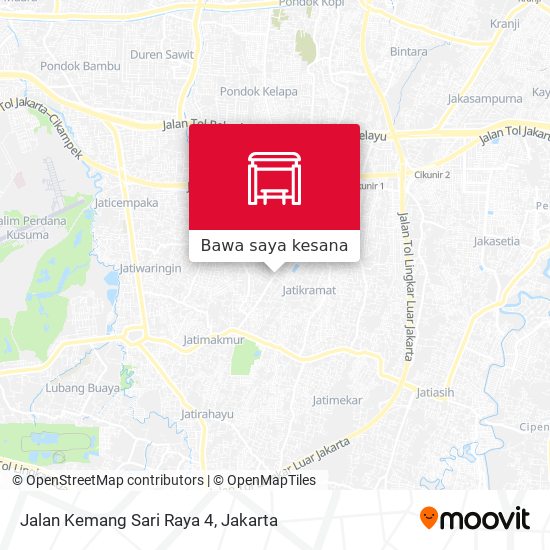 Peta Jalan Kemang Sari Raya 4