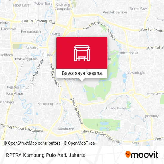 Peta RPTRA Kampung Pulo Asri