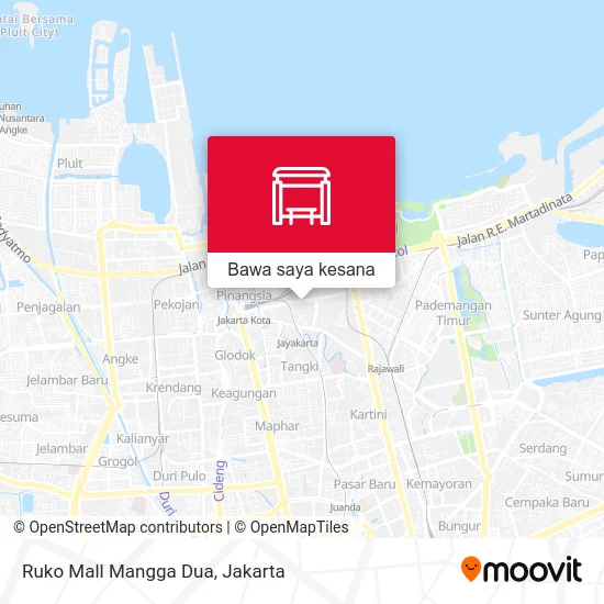 Peta Ruko Mall Mangga Dua