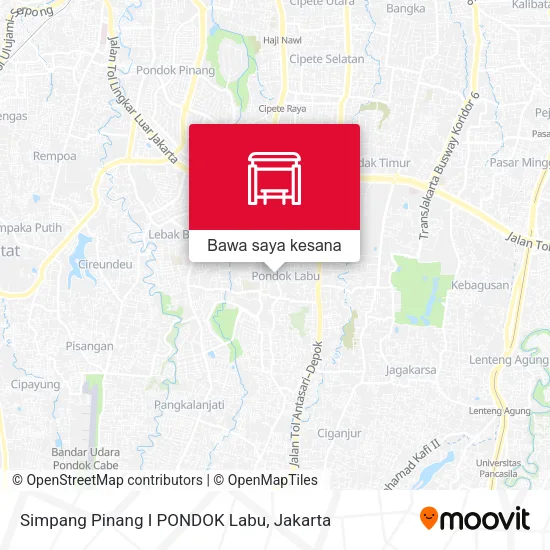 Peta Simpang Pinang I PONDOK Labu