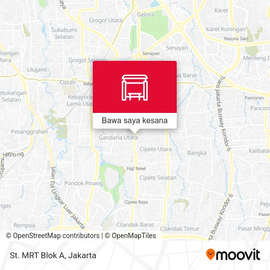 Peta St. MRT Blok A