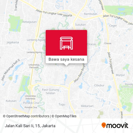 Peta Jalan Kali Sari Ii, 15