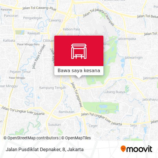 Peta Jalan Pusdiklat Depnaker, 8