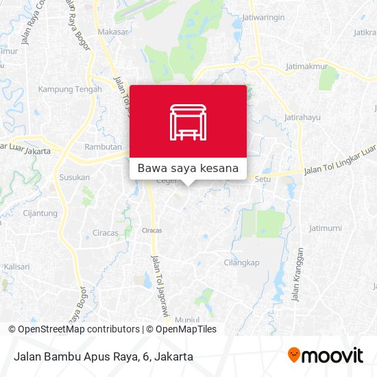 Peta Jalan Bambu Apus Raya, 6
