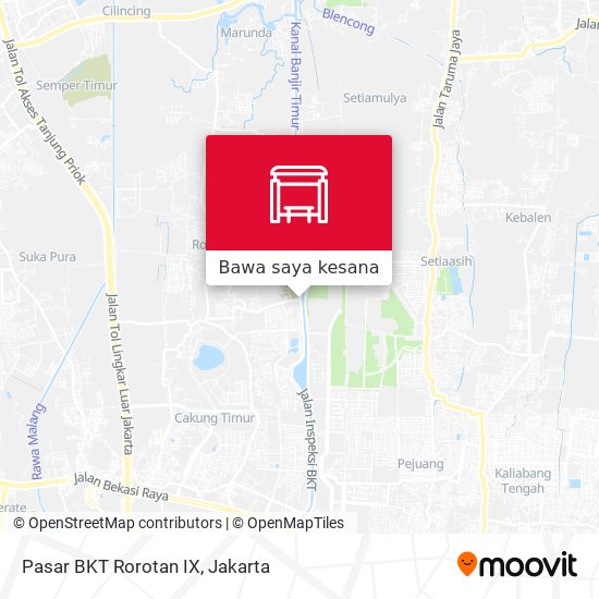 Peta Pasar BKT Rorotan IX