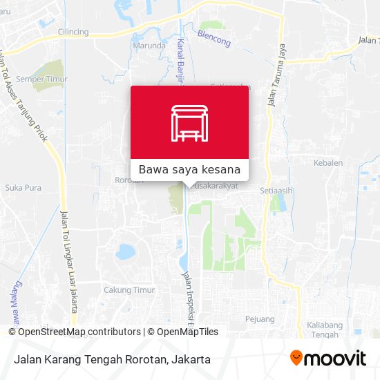 Peta Jalan Karang Tengah Rorotan