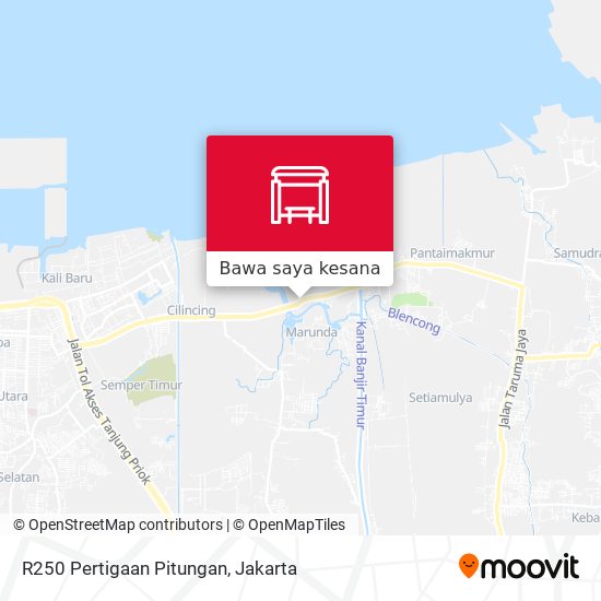 Peta R250 Pertigaan Pitungan