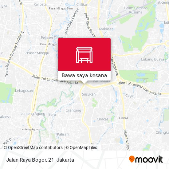 Peta Jalan Raya Bogor, 21