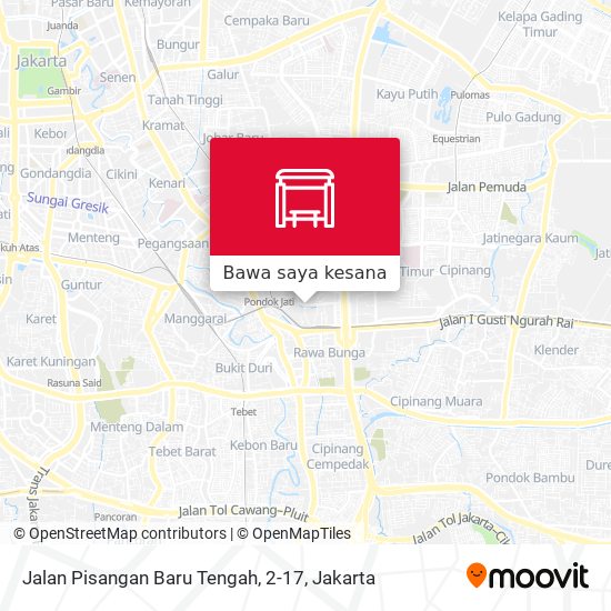 Peta Jalan Pisangan Baru Tengah, 2-17