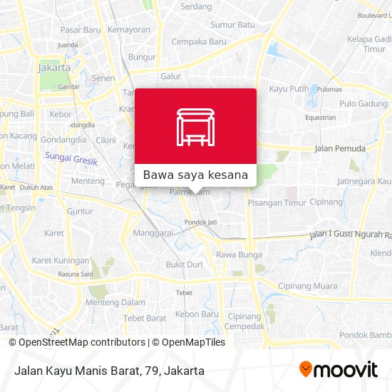 Peta Jalan Kayu Manis Barat, 79