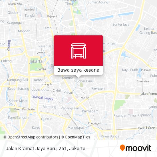 Peta Jalan Kramat Jaya Baru, 261