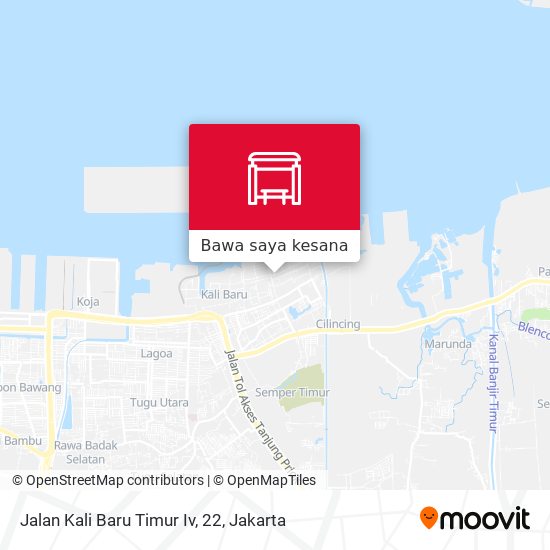 Peta Jalan Kali Baru Timur Iv, 22