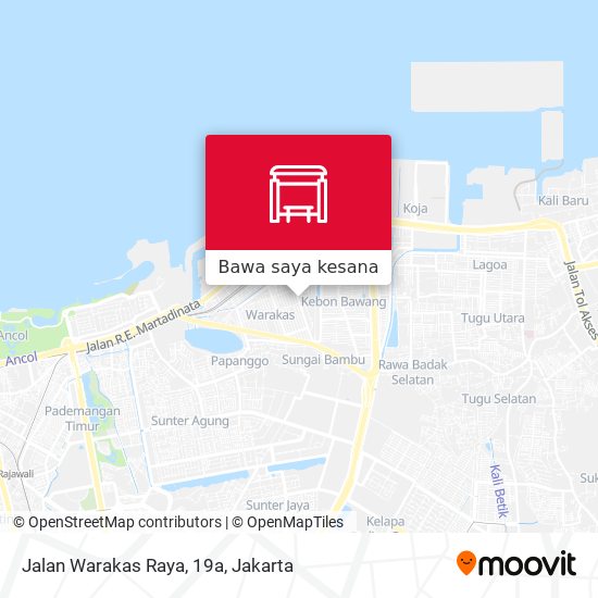 Peta Jalan Warakas Raya, 19a
