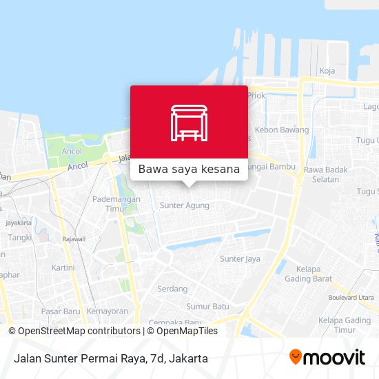 Peta Jalan Sunter Permai Raya, 7d