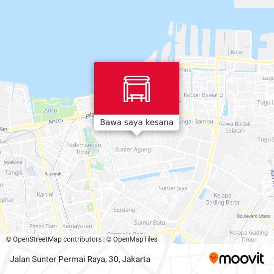 Peta Jalan Sunter Permai Raya, 30