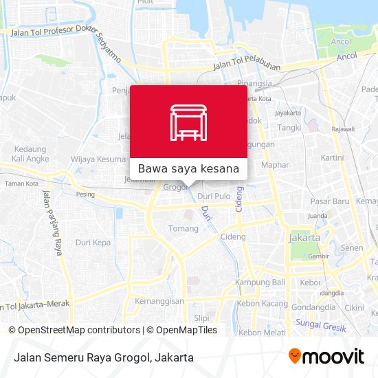 Peta Jalan Semeru Raya Grogol