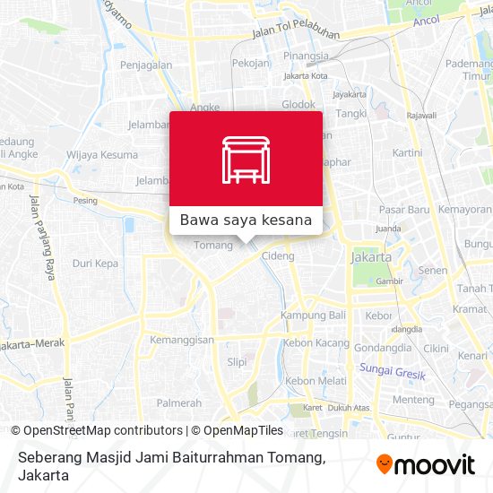Peta Seberang Masjid Jami Baiturrahman Tomang