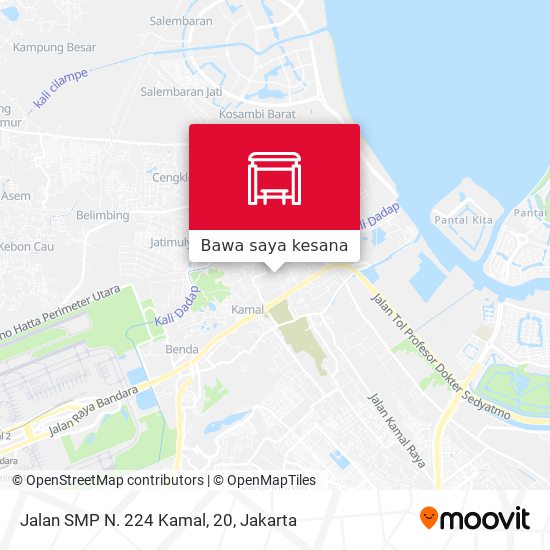 Peta Jalan SMP N. 224 Kamal, 20