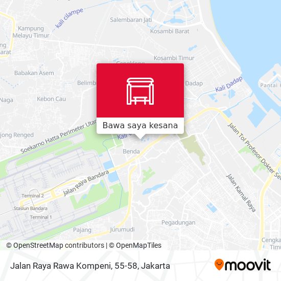 Peta Jalan Raya Rawa Kompeni, 55-58