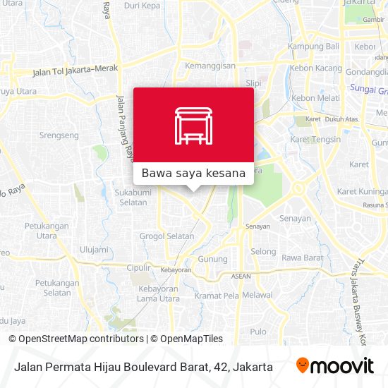 Peta Jalan Permata Hijau Boulevard Barat, 42