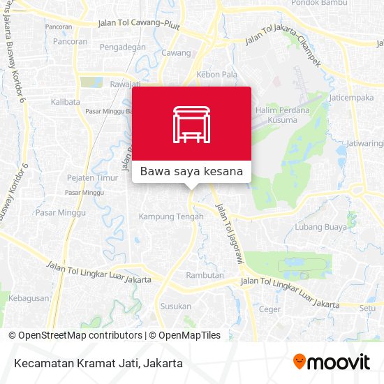 Peta Kecamatan Kramat Jati