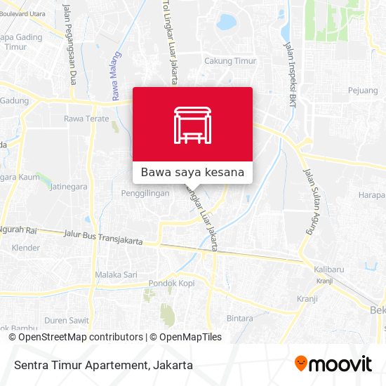 Peta Sentra Timur Apartement