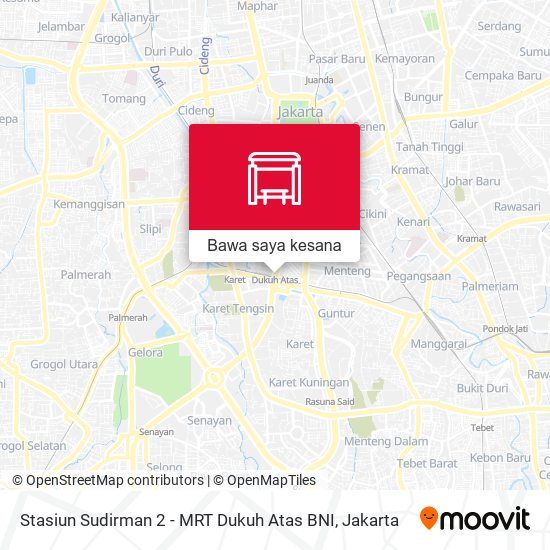 Peta Stasiun Sudirman 2 - MRT Dukuh Atas BNI