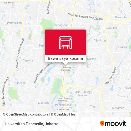 Peta Universitas Pancasila