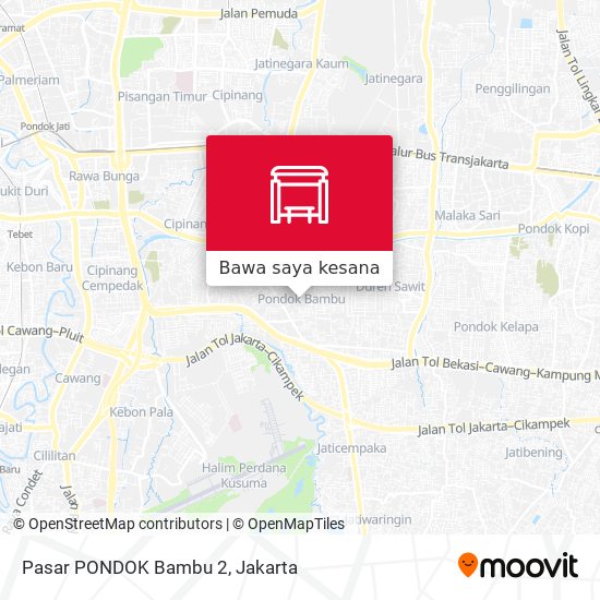 Peta Pasar PONDOK Bambu 2