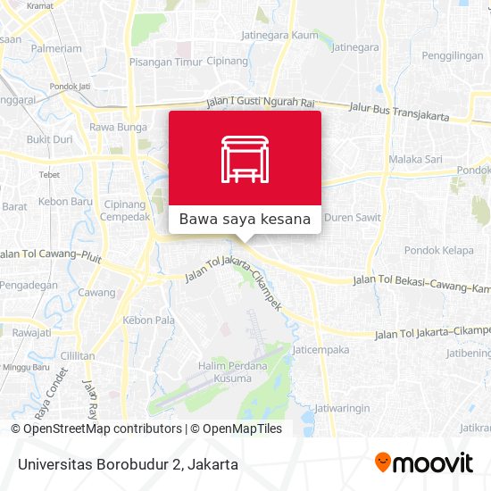 Peta Universitas Borobudur 2