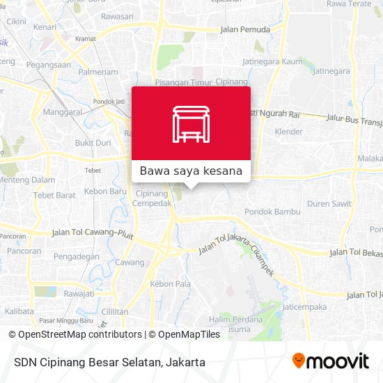 Peta SDN Cipinang Besar Selatan