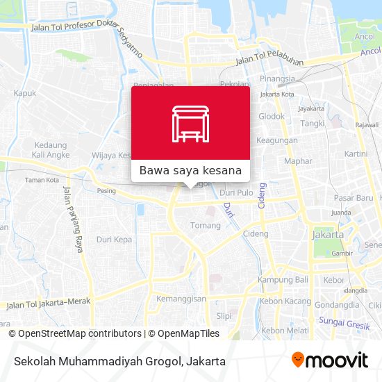 Peta Sekolah Muhammadiyah Grogol