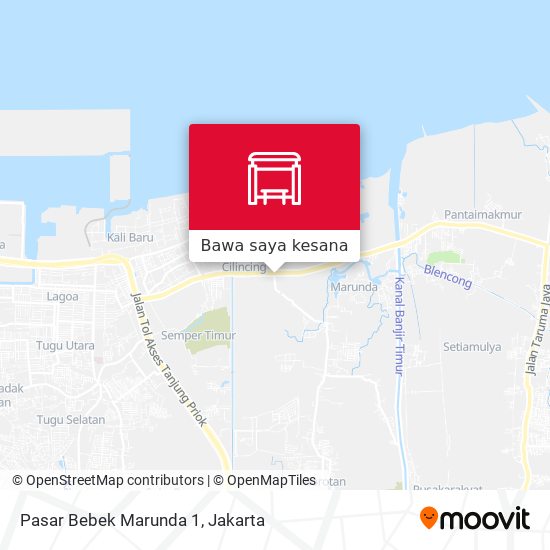Peta Pasar Bebek Marunda 1
