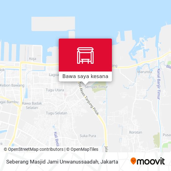 Peta Seberang Masjid Jami Unwanussaadah