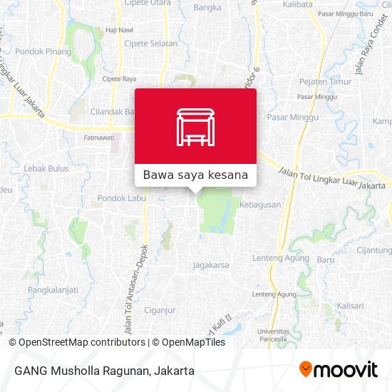 Peta GANG Musholla Ragunan