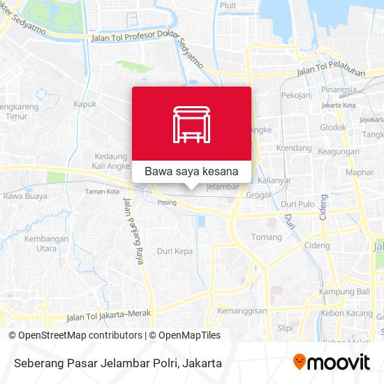 Peta Seberang Pasar Jelambar Polri