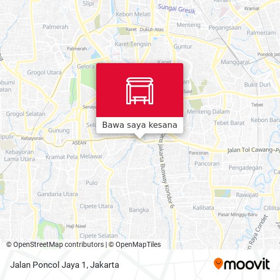 Peta Jalan Poncol Jaya 1