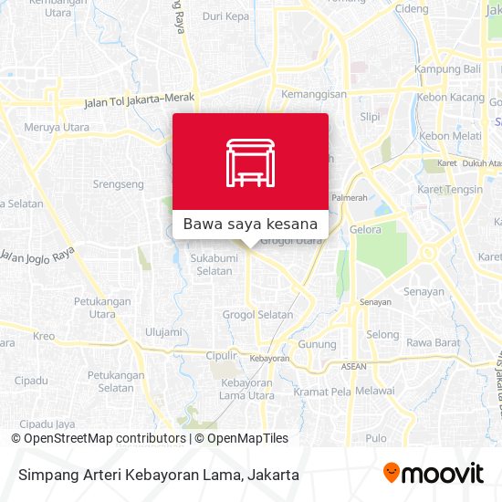 Peta Simpang Arteri Kebayoran Lama