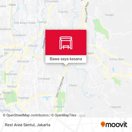 Peta Rest Area Sentul