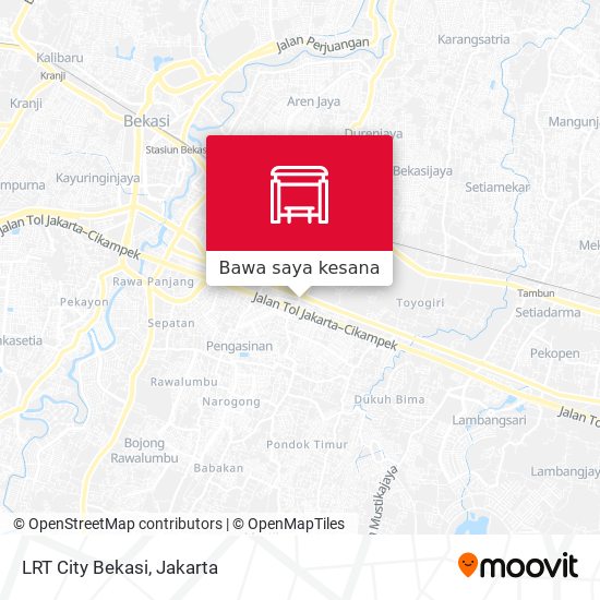 Peta LRT City Bekasi