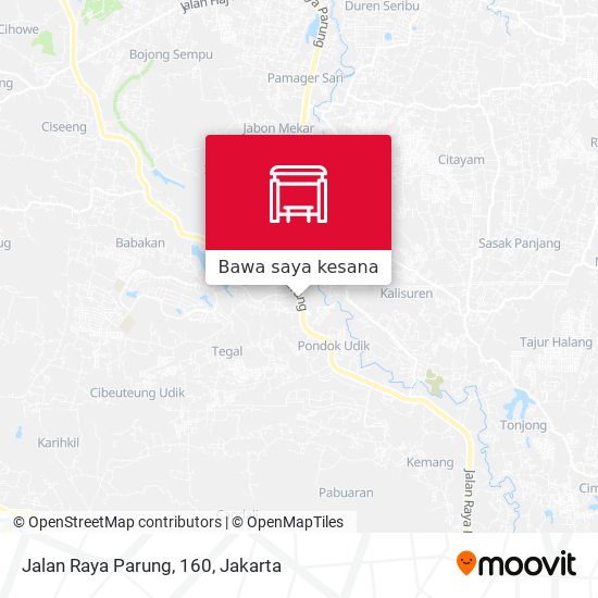 Peta Jalan Raya Parung, 160