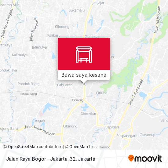 Peta Jalan Raya Bogor - Jakarta, 32