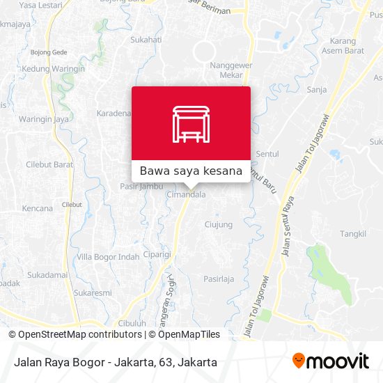 Peta Jalan Raya Bogor - Jakarta, 63
