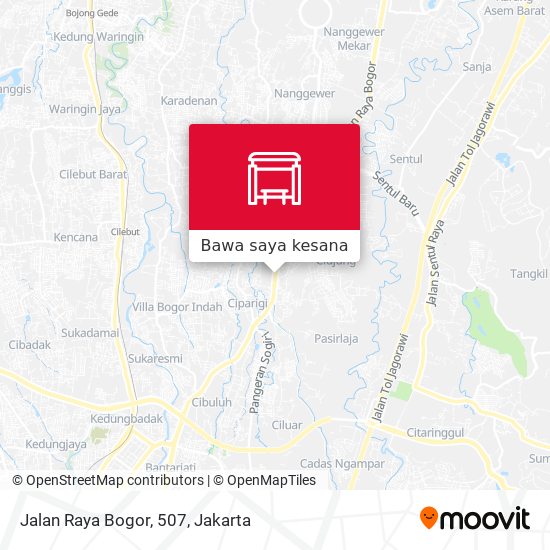 Peta Jalan Raya Bogor, 507